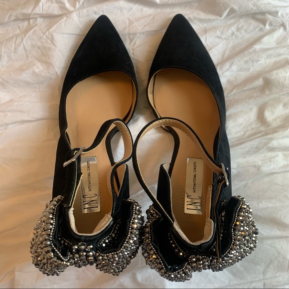 INC Kaison Black Evening Bow Pumps size 9 - Picture 6 of 11